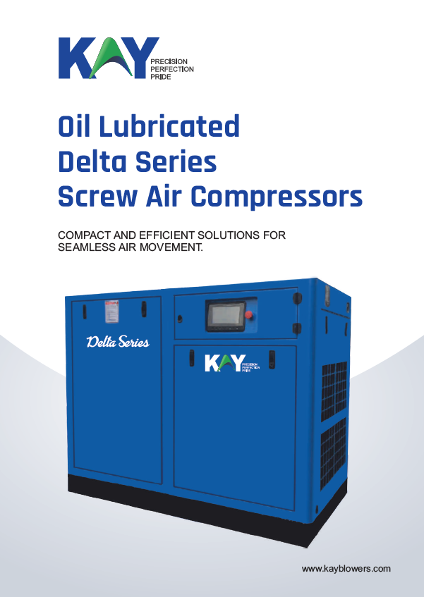 KAY Oil Lubricated Delta Series Screw Air Compressors